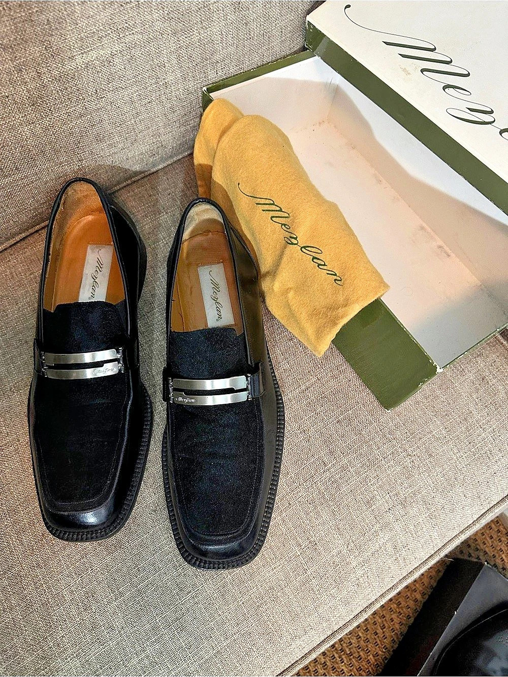 Mezlan Men's Black Loafers US 11 B